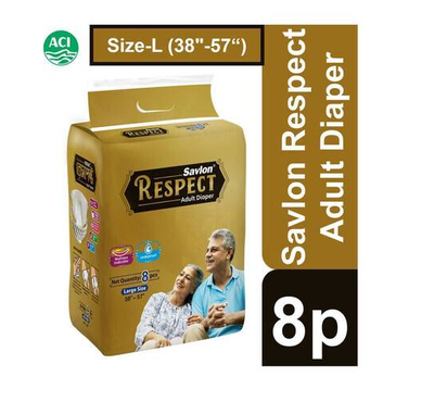 Savlon Respect Adult Diaper L 8