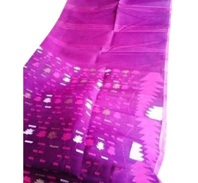 Purple Jamdani Saree For Women