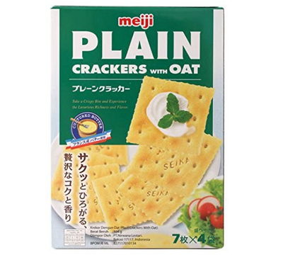 Meiji Plain Crakers with Oat 104g