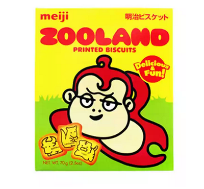 Meiji Zooland Printed Biscuits 70g