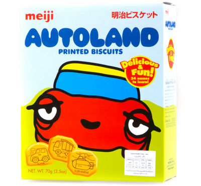 Meiji Autoland Printed Biscuits 70g