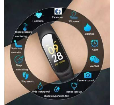 M3 Plus Smart Watch Fitness Tracker Smart Band Waterproof Smart Bracelet