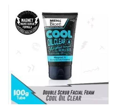 Mens Biore Facial  Foam Cool Oil Clear Face Wash for Men - 100gm