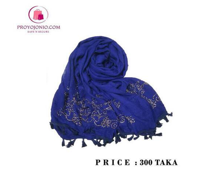 Blue Cotton Hijab For Women