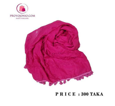Dark Magenta Cotton Hijab For Women