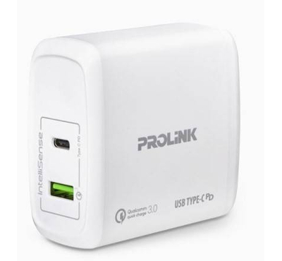 PROLiNK PTC26001 60W 2-Port White USB Wall Charger