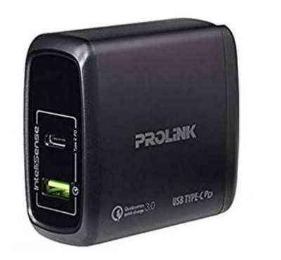 PROLiNK PTC26001 60W 2-Port Black USB Wall Charger