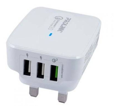 CHARGER PROLINK 3-PORT 30W TRAVEL WALL CHARGER WITH INTELLISENSE PTC32501-WHT-EU