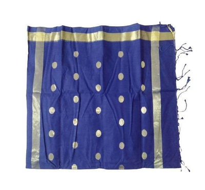 Blue Cotton Saree For Women