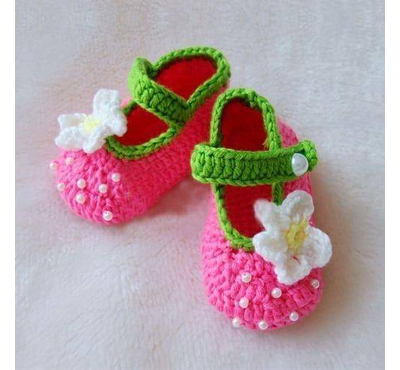 Pink Baby Shoes (0-6 months)