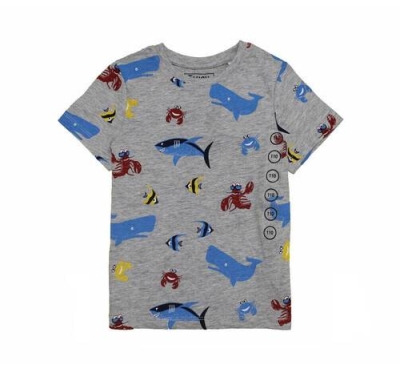 Fish Allover Print Boys T-Shirt