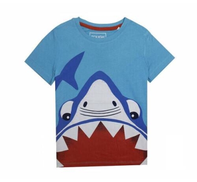 Sky Shark Print Boys T-Shirt