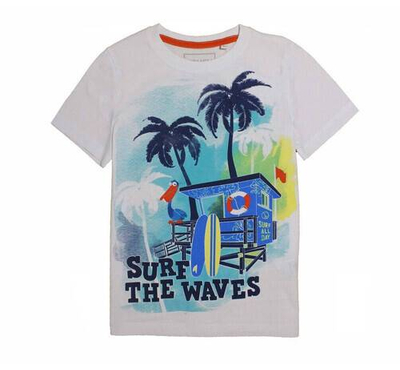 Surf The Waves Print Boys T-Shirt