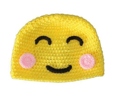 Emoji Yellow Baby Cap(1-2 years)