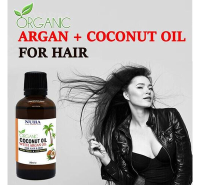 Organic Coconut Oil With Moroccan Argan Oil 50ML