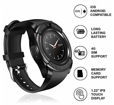Jiyatech V8 Bluetooth Smartwatch