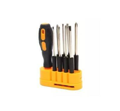 8 In 1 Screwdriver Set And Tools - Yellow And Black