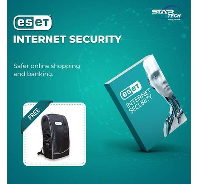 ESET Internet Security One User with Free Backpack