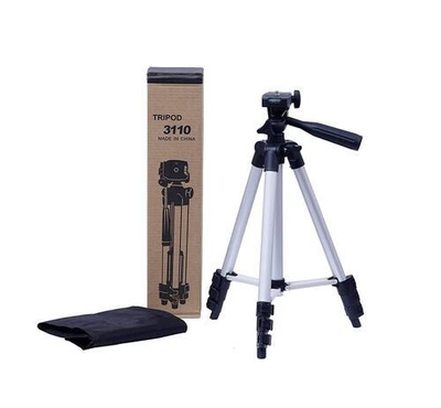 Tripod 3110 Portable 3.6 Feet Camera and Mobile Stand - Silver