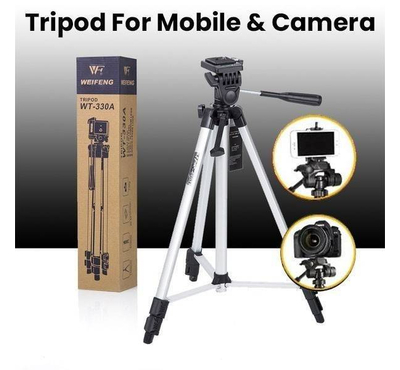 4.6-Feet Tripod Stand 330A Mobile Stand Camera Stand Pro 3 Way Head
