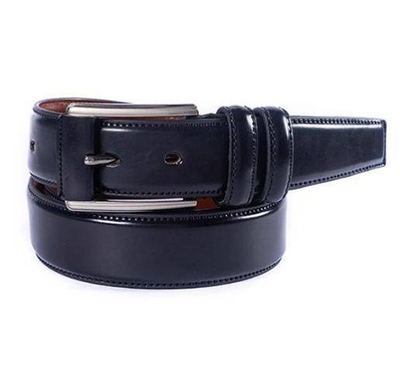 Black Artificial Leather Belt for Men