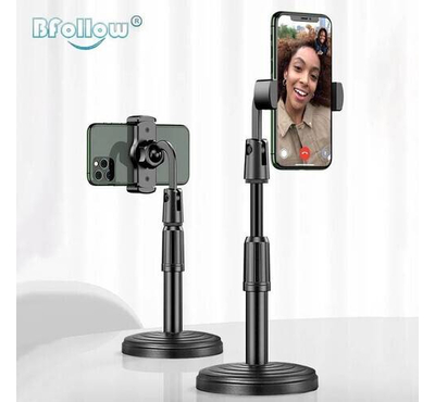 Desktop Mobile Phone Holder Stand 360 Rotate For Live Streaming Shoot