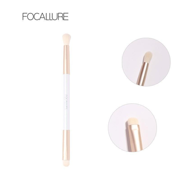 FOCALLURE Professional Fluffy White Double-Head Makeup Brush (Single)