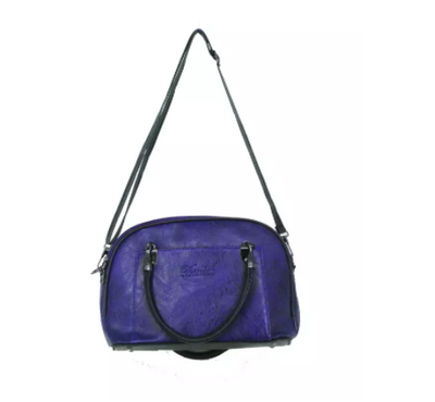 Dark Blue PU Leather Designer Hand Bags For Women