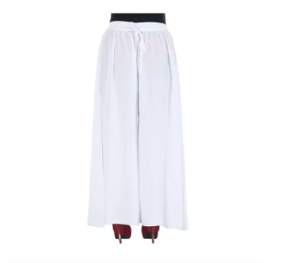 White China Linen Relaxed Women Plazzo Wear