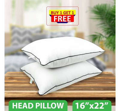 Exclusive Fiber Head Pillow, High Loft, White