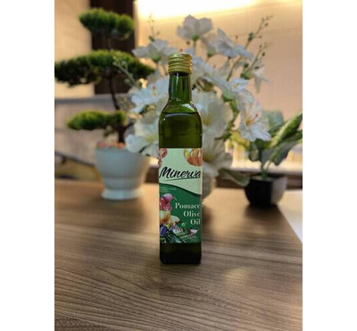 Minerva Olive Oil Pomace: 500ML Glass Bottle