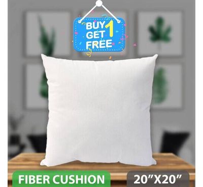 Standard Fiber Cushion - White (20"x20") Buy 1 Get 1 Free
