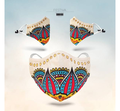 Fabrilife Festiva Womens Designer Edition Mask