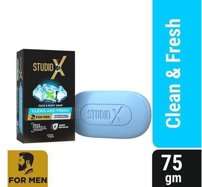 Studio X Clean & Fresh Soap for Men 75gm
