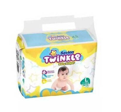 Savlon Twinkle Baby Belt Diaper Large 4 pcs