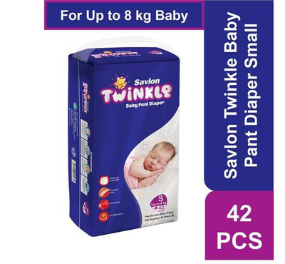 Savlon Twinkle Baby Pant Diaper Small 42 pcs