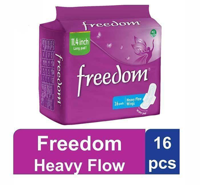 Freedom Heavy Flow Wings 16 pads Sanitary Napkin