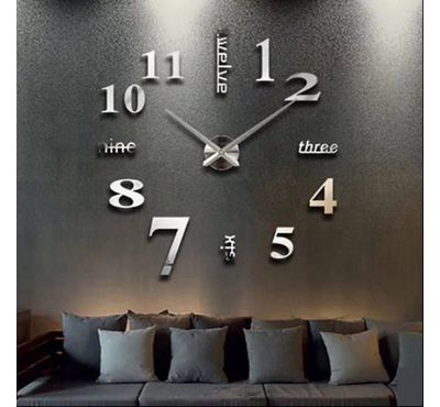 DIY Wall Clock 005 - Silver