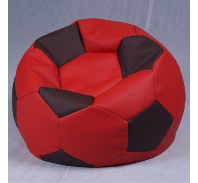 Football Bean Bag Chair_XXl_Red & Chocolet Combined
