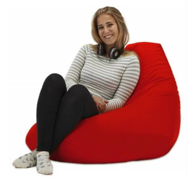 Super Comfortable Lazy Sofa_Extra Large Pear Shape_Red