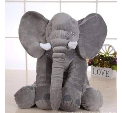 Adorable Elephant Plush Toy (Grey)