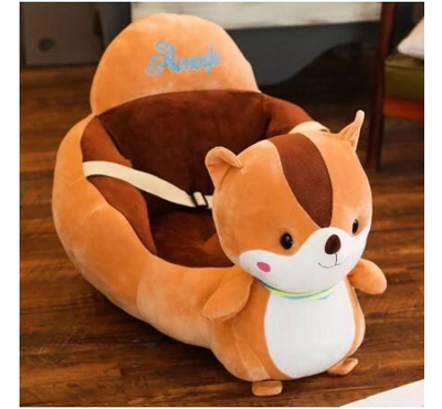 Baby Learning Seat Anti-fall Plush Toy-Squirrel