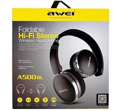 Awei A500BL Wireless Bluetooth Headphone Folded CVC6.0 Noise Cancelling Stereo Headset