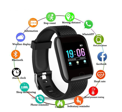 D13 Pro Smart Watch Bluetooth Fitness Tracker Sports Watch Heart Rate Monitor Blood Pressure Smart Bracelet for Android IOS