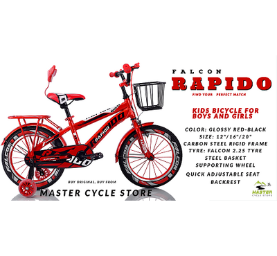 Falcon Rapido kid's Bicycle 16"-GLOSSY RED