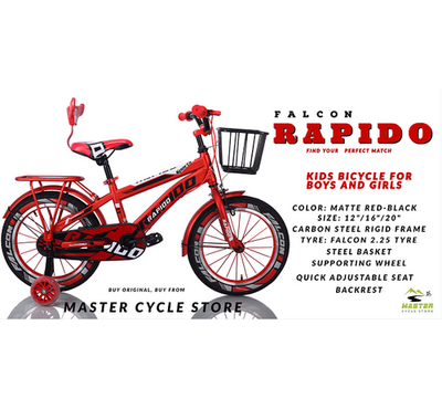 Falcon Rapido kid's Bicycle 16"-MATTE RED