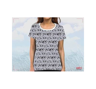 Ash-Satgaon Screen Printed Half Sleeve Cotton T-Shirt For Men's