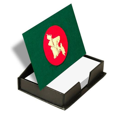 Green Color BD Map Handmade Nakshi Slip Box