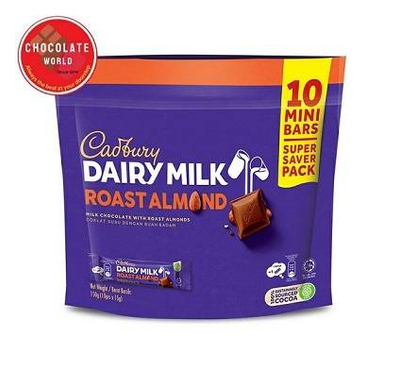 Cadbury Dariy Milk Roasted Almond(150gm) Doy Bag