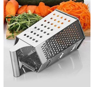 Kitchen Box Stainless Steel Cheese Grater - 6 Sides